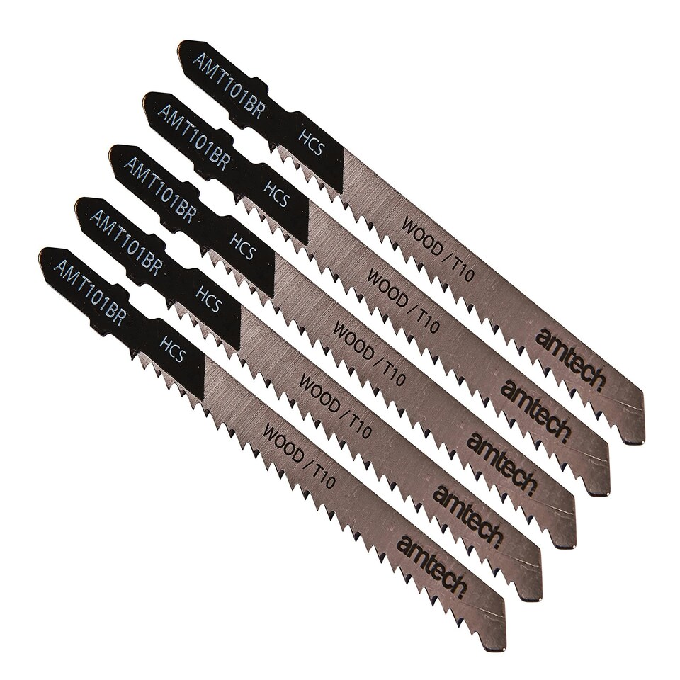 5 Piece reverse cut wood jigsaw blade set (AMT101BR) - M1603