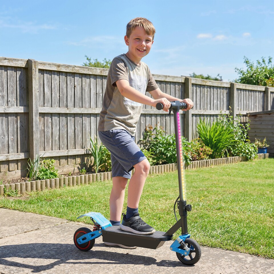 image 1 of AIYAPLAY Electric Scooter for Kids with LCD Display, Up to 15 KM/H, Blue | Blue | Blue and Black