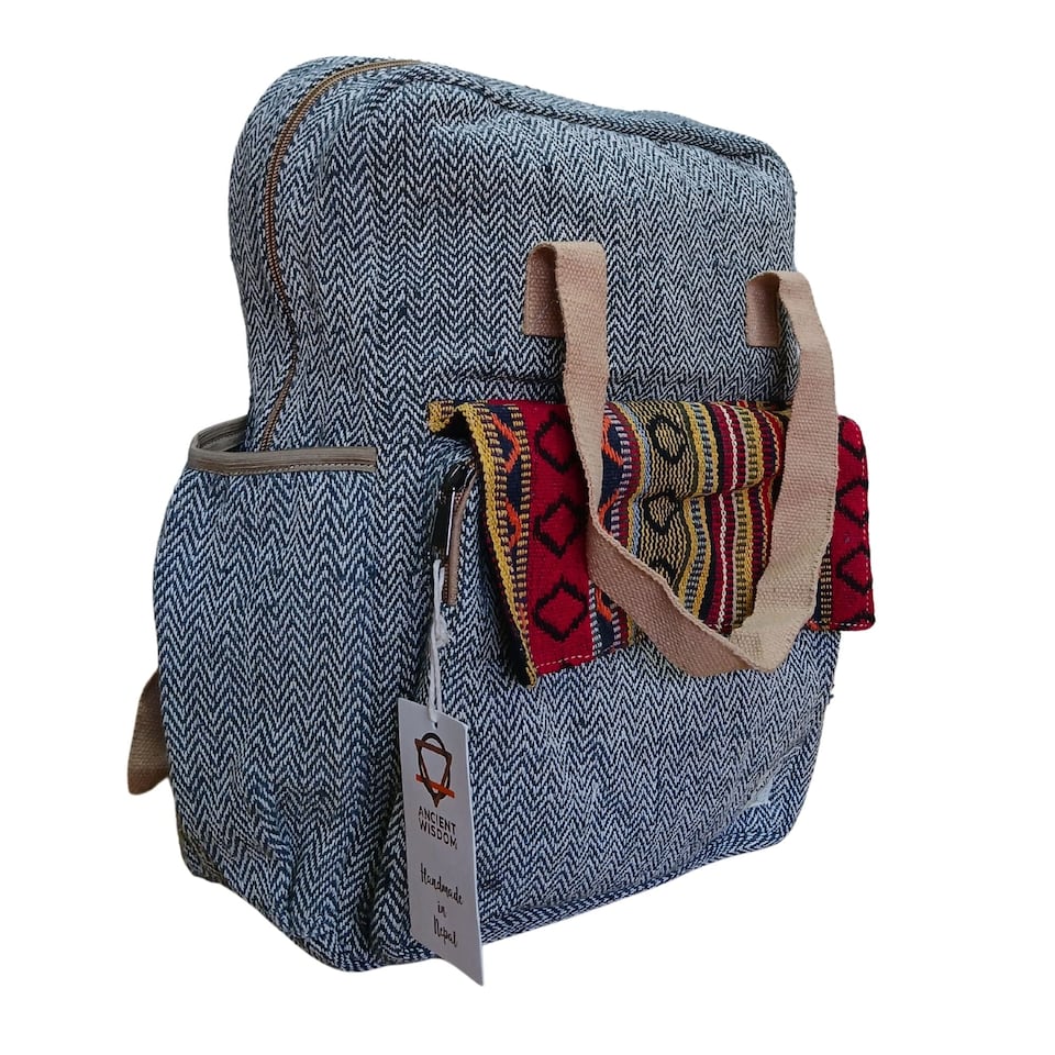 image 1 of Serenityy Hemp Adventure Backpack - Annapurna, Grey, 550g