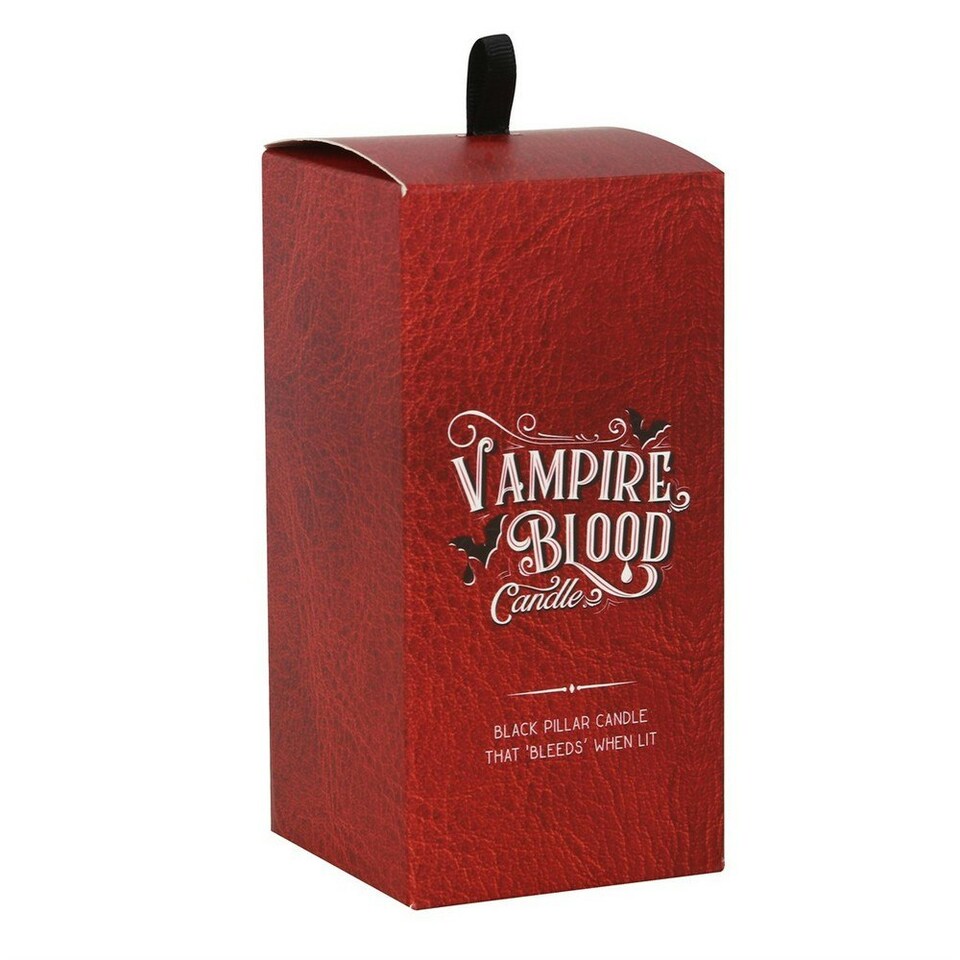 image 1 of Something Different Vampire Blood Pillar Candle - Red/Black - One Size