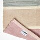image 5 of Homescapes Cotton Chenille Striped Rug Blue Beige Purple Grey Natural - 45 x 70 cm Pink | 45 x 70 cm