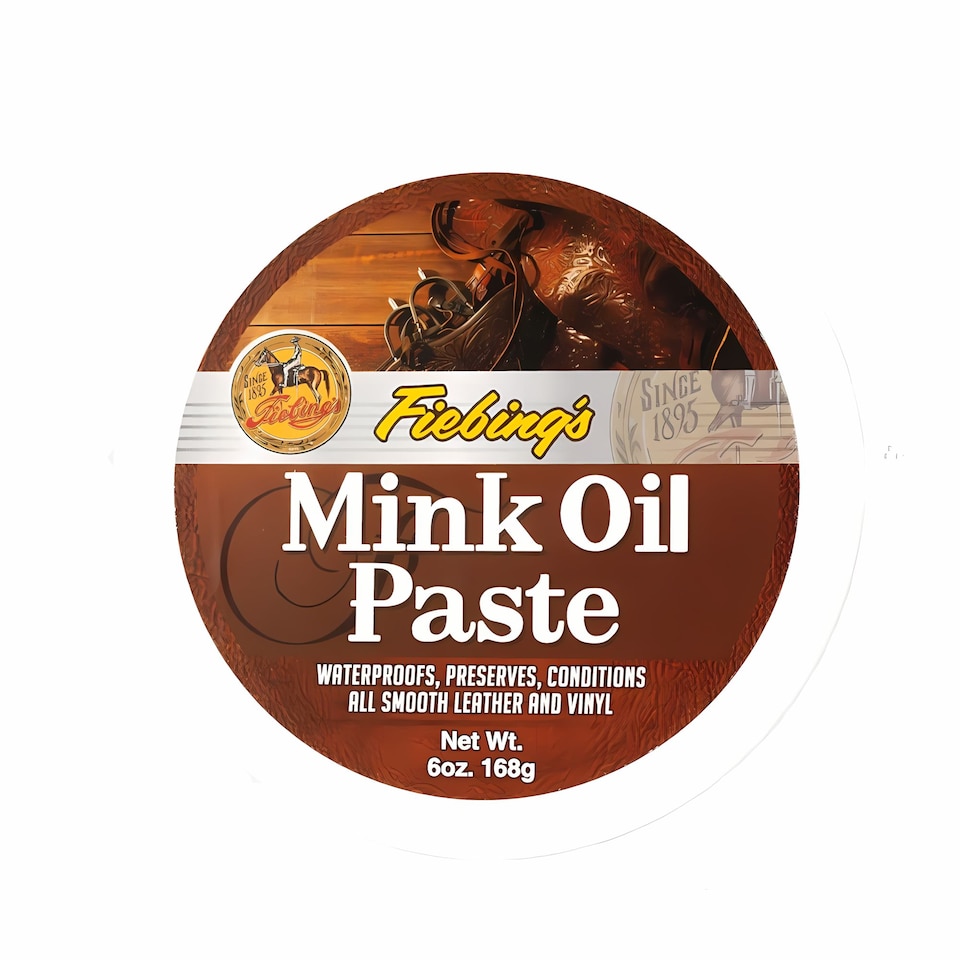 image 1 of Fiebing's Mink Oil Paste - Heavy Duty Waterproofing for Leather 6oz | Clear
