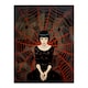 image 3 of Arachnophilia Oil Red Woman Arachnid Spider Black Framed Wall Art Print A4