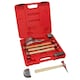 image 4 of 9pc Panel Beating Set Auto Body Dent Repair Kit Hickory Handle Hammers Dollies