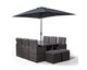 image 6 of Giardino 6 Seater Rattan Cube Dining Set | Grey | Grey