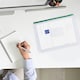 image 5 of Pack of 12 A5 Clear Zippy Bags with White Zip