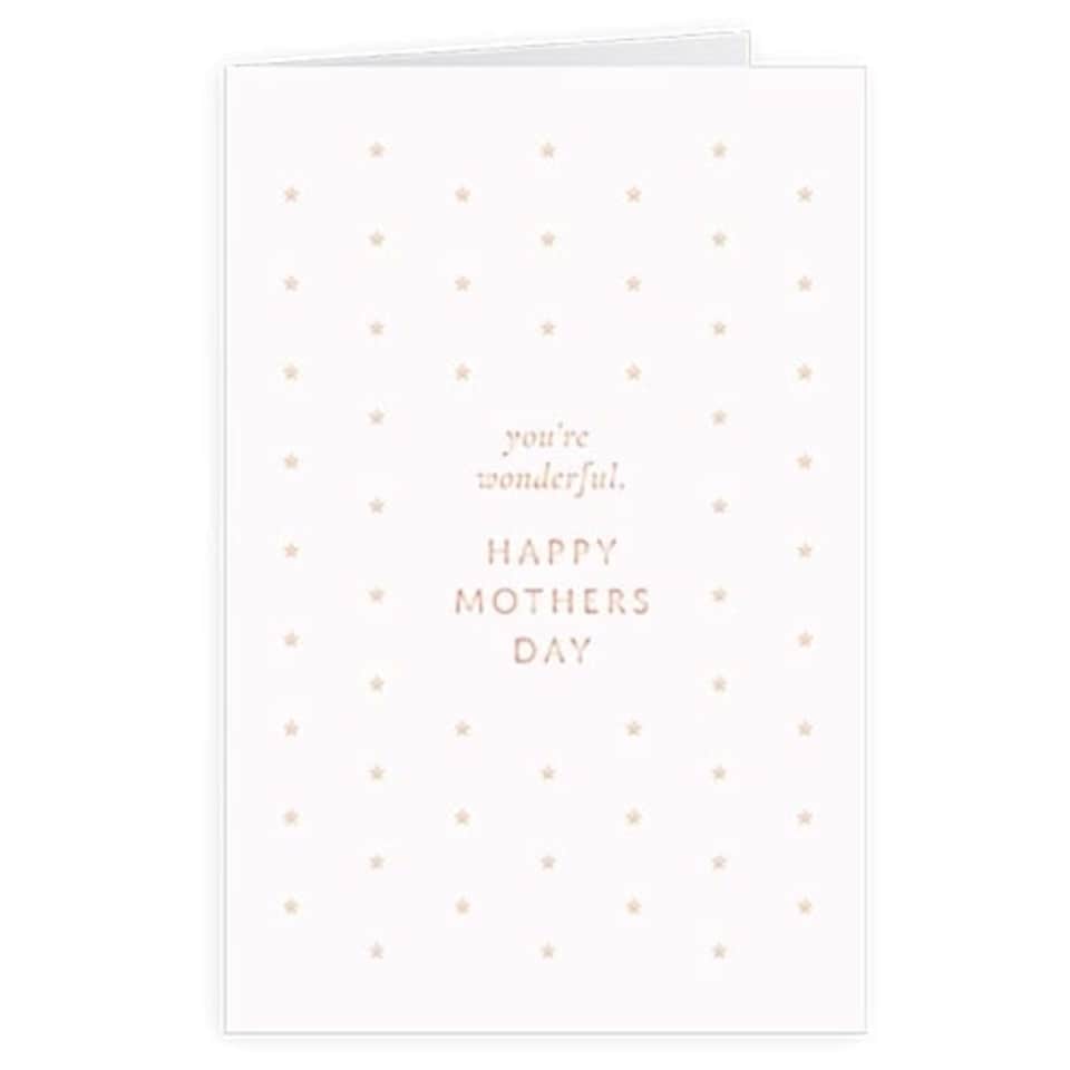 You're Wonderful Happy Mother's Day Greeting Card with Envelope