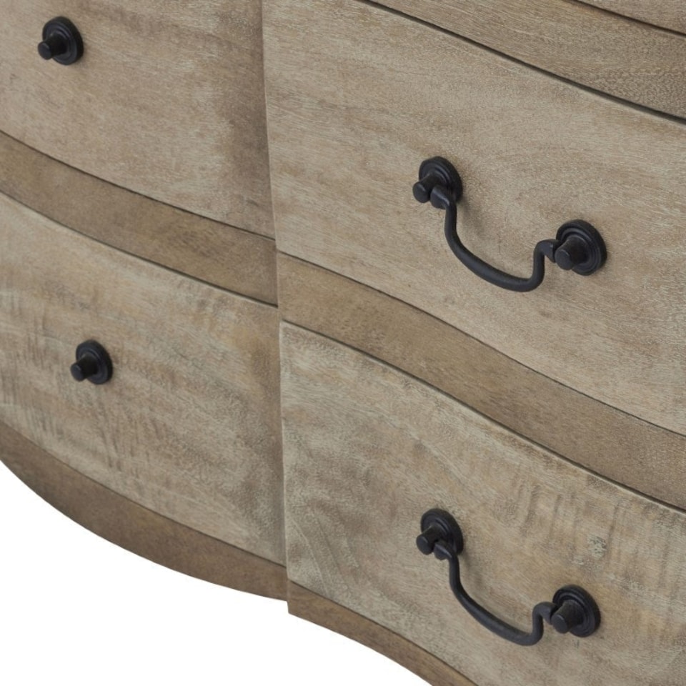 image 1 of Copgrove Collection 3 Drawer Chest - Wood - L47 x W120 x H90 cm - Brown