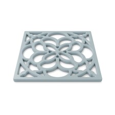 Zeal Square Silicone Heritage Trivet, 18cm, Duck Egg Blue
