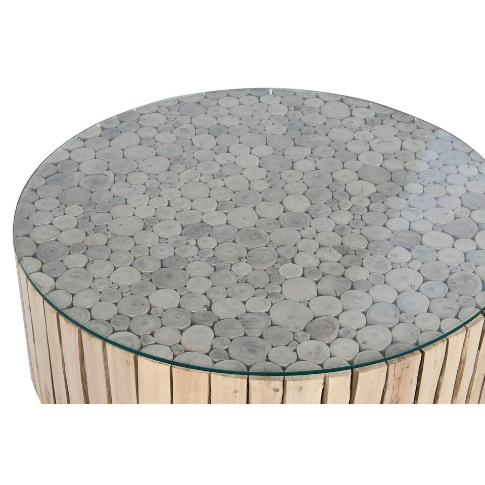 image 1 of Centre Table Home ESPRIT Natural Crystal Eucalyptus wood 90 x 90 x 30 cm