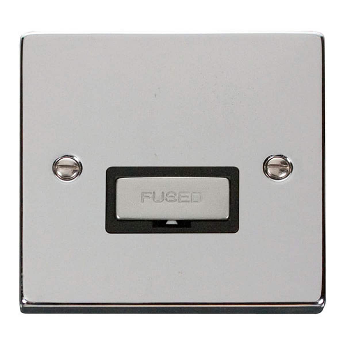 SE HOME Polished Chrome 13A Fused Ingot Connection Unit Chrome Polished Chrome