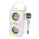 image 1 of Lexibook BTP180Z iParty Bluetooth Speakers with Mic & Lights Effects - White