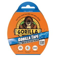 Gorilla All Weather Self Adhesive Tape - Black - One Size