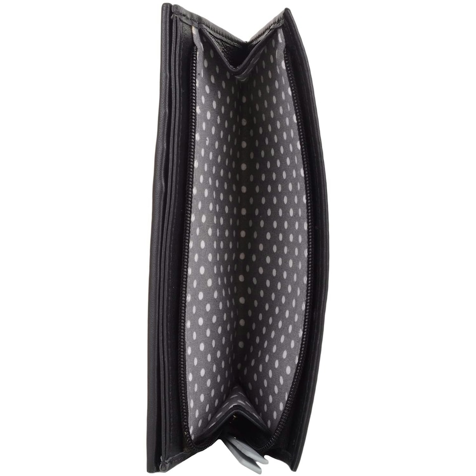 image 1 of Genuine Soft Leather Bi-Fold RFID Protected Multi-Colour Purse | Black | Black