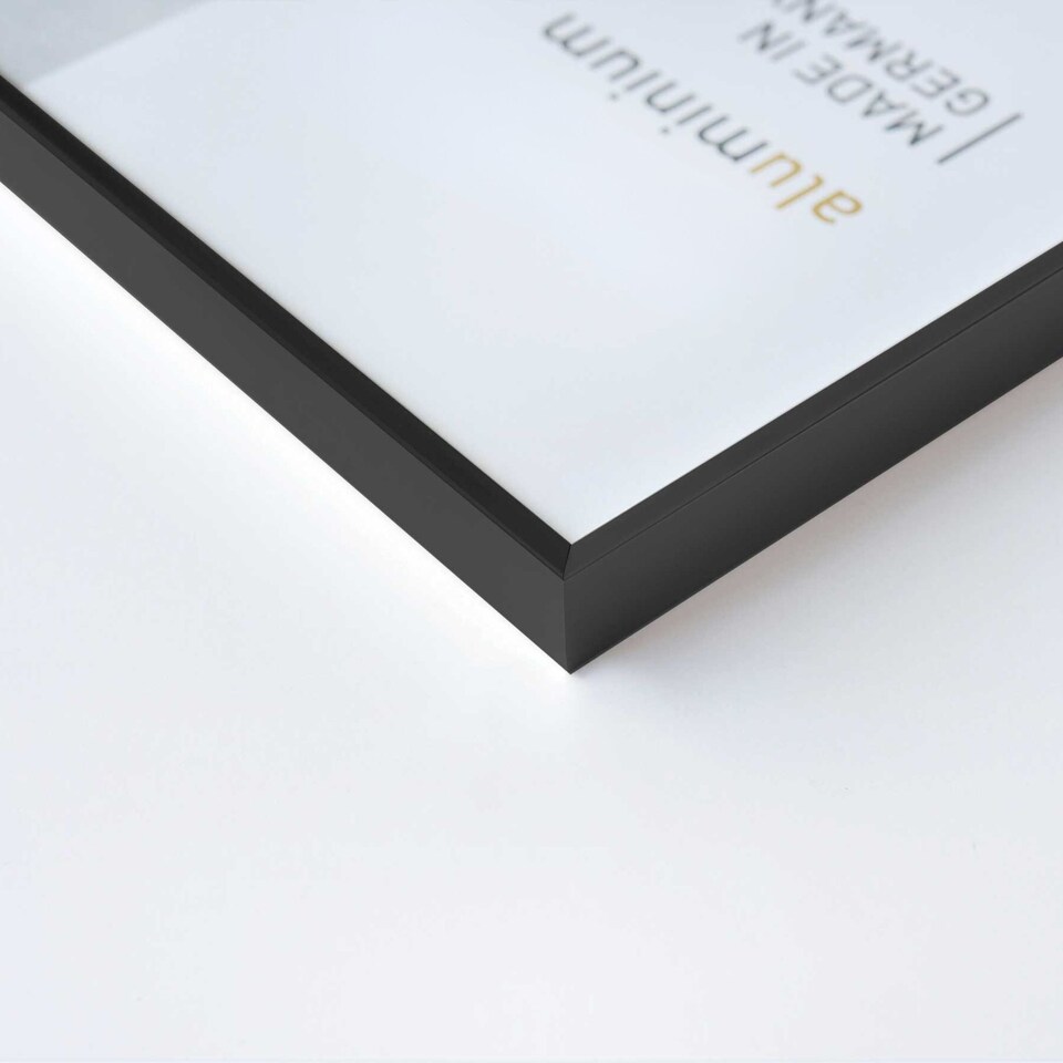 image 1 of Nielsen Pixel Aluminium Picture Frame - Real Glass - Matt Black - 30cm x 40cm