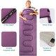 image 4 of Envelope Sleeping Bag 2 Season Single Adult Outdoor Camping 200gsm Trail | Purple | Single | 1
