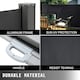 image 4 of Living and Home Outdoor Retractable Privacy Side Awning - Grey - 300cm L x 160cm W