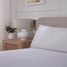 Terry Waterproof Mattress Pillowcase Protector Pair (White) | White | Standard