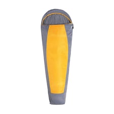 Mountain Warehouse Traveller 50 Summer Lightweight Mummy Sleeping Bag - Yellow - 200cm