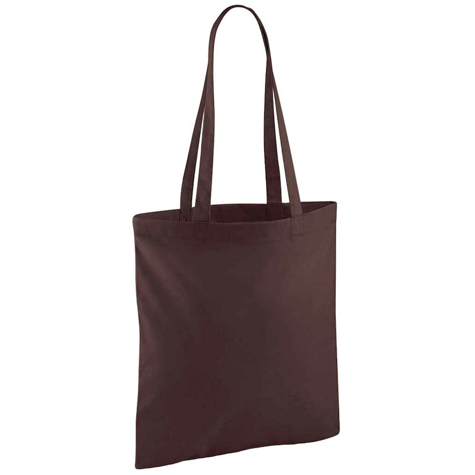 image 1 of Westford Mill Bag For Life Long Handle Tote Bag - Chocolate - One Size Brown