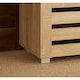 image 4 of Oslo 2 Door Wooden Shoe Storage Cabinet Rack Stand Cupboard Slatted Doors | Brown