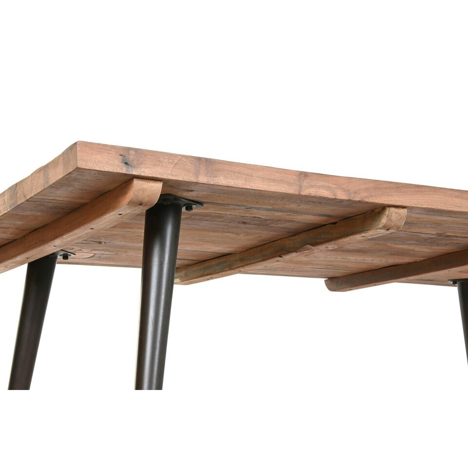 image 1 of Dining Table Home ESPRIT Black Natural Iron Recycled Wood 180 x 90 x 76 cm N/A