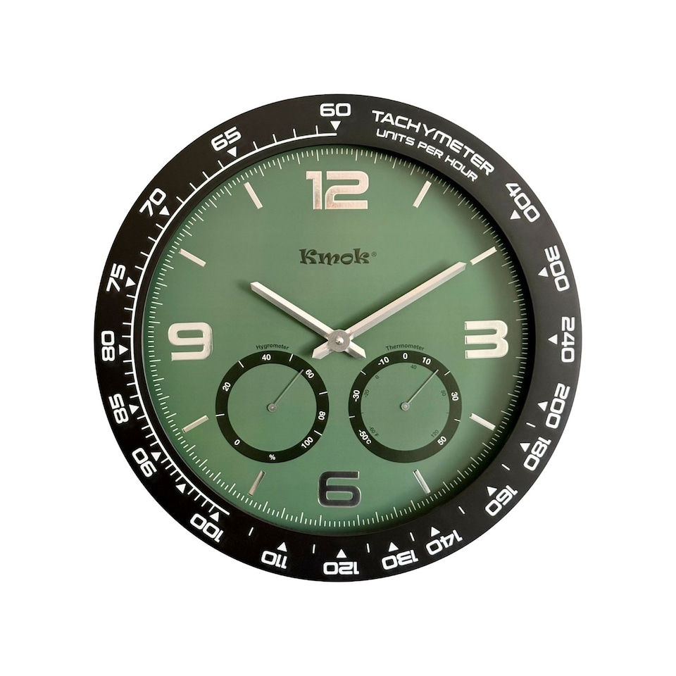 image 1 of Kmok 40 cm Indoor Silent Wall Clock