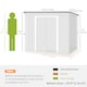 image 5 of Outsunny 7 x 4ft Lean to Garden Shed with Foundation Kit, Double Door and Vents, Outdoor Metal Storage Shed for Equipment Tools, Green