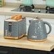 image 2 of HOMCOM Kettle and Toaster Set 1.7L Rapid Boil Kettle & 2 Slice Toaster Grey