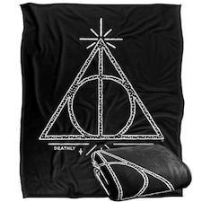 Harry Potter Deathly Hallows Blanket - Multicoloured - One Size