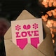 image 3 of Love U Simple Minimal Retro Style Anniversary Card