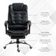 image 6 of HOMCOM Executive Office Chair PU Leather Swivel Chair with Footrest Black