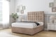 image 3 of Sloomy Alabama Mink Naples Divan Bed Base 2 Drawers Same Side With 54 Inch Floor Standing Headboard | Brown | Mink | Single | 1