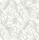 image 1 of Fine Decor SP87344 Balboa Botanical Fabric Flock Wallpaper, Silver