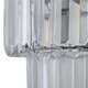 image 4 of Set of 2 Clint - Clear Acrylic Crystal Two Tier Easy Fit Pendant Shades | Clear | Chrome | Medium | 2