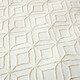 image 5 of Homescapes White Diamond Cotton Tufted Duvet Cover Set - King White | King