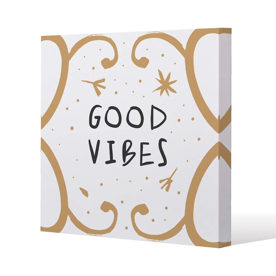 Good Vibes (Canvas Print) / 90 x 90 x 4cm | Multi