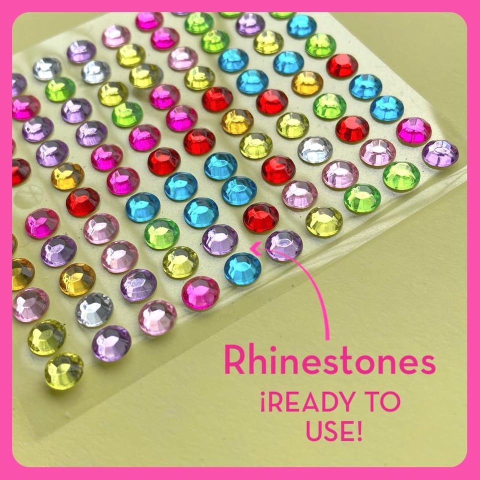 image 1 of Barbie DIY Sparkle Fashion Designer Set – 130-Piece Dress-Up Kit | Design Clothes for Dolls with Rhinestones, Ribbons, Stickers & Mannequin | Sparkle Barbie Clothing Gift for Girls Ages 5+ | Pink