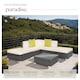 image 4 of Garden Furniture Set Paris - modular corner sofa set with coffee table, thick cushions | Grey | grey | 75 x 75 x 60 cm | 1