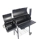 image 2 of Groundlevel Alabama Alfs Smoker BBQ Charcoal Grill Outdoor Garden Barbecue Offset Side Smoker Compartment