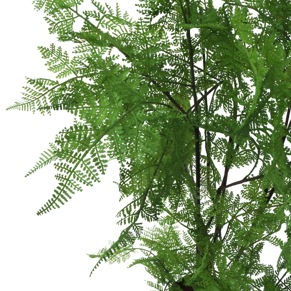 image 1 of 150cm Artificial Natural Extra Large Fern Foliage Plant with Gold Metal Planter