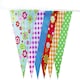 image 1 of Multi Coloured and Design Shabby Chic Vintage Print Party Bunting 10m with 20 Pennants