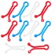 image 1 of Bag Clips British Designed & Made Assorted colours (4cm size)