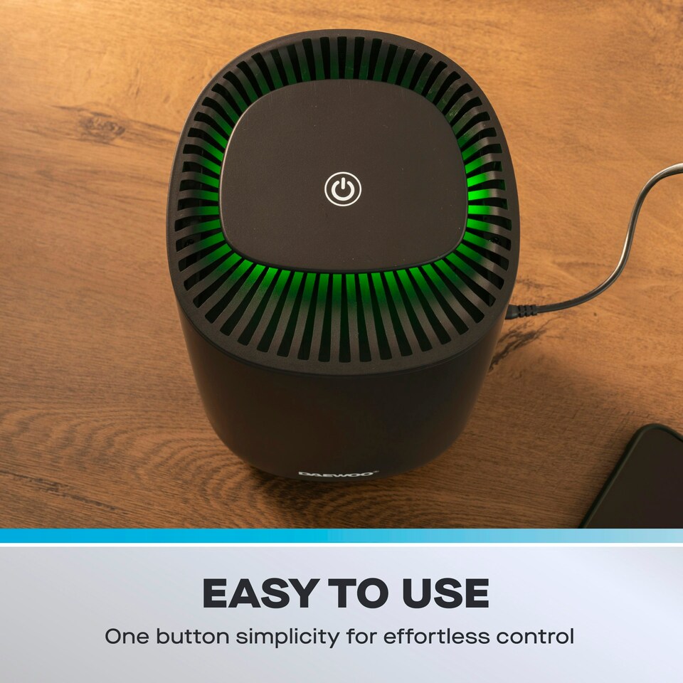 image 1 of Daewoo 600ml Mini Dehumidifier, Quiet, Auto Shut-Off, Low Energy