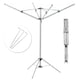 image 2 of KCT 4 Arm Portable Free Standing Rotary Washing Line - 16m Drying Area | Silver