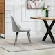 image 4 of Morandi Velvet Dining Chairs - Set of 2 - Silver