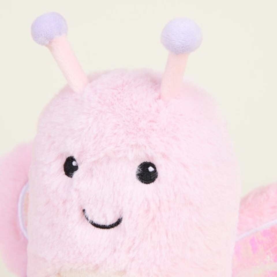 image 1 of Warmies Plush Pink Butterfly Microwavable LARGE