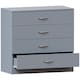 image 9 of Vida Designs Riano 4 Drawer Chest of Drawers Bedroom Storage, Grey