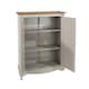 image 5 of Corona 2 Door Cupboard Unit in Antique Waxed Pine - Adjustable and Removable Shelves | Grey | Grey | One Size | 1