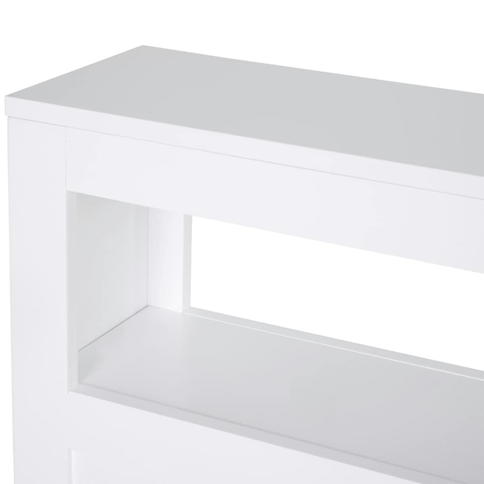 image 1 of HOMCOM 72x16cm Narrow Bathroom Storage Unit 2 Drawers Open Top 4 Wheels Slimline